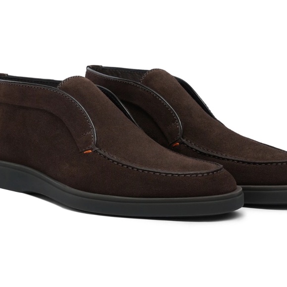 55% OFF SALE  NIB Santoni Men’s Dragon Desert Boot – Dark Brown Suede Bootie 9.5 main image 10
